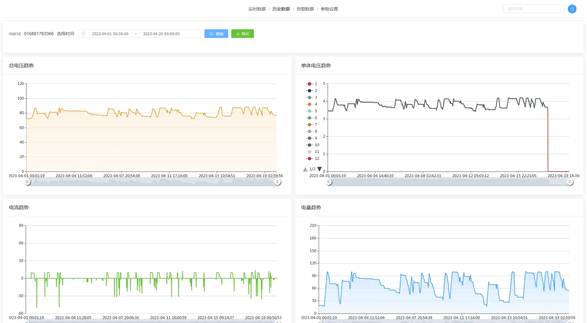 锂电池维保平台