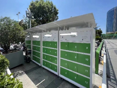 公园电动自行车充电设施